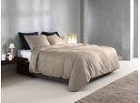 Bettwäsche ZO HOME "Zohome Baumwolle Mako-Satin Bettwäsche Satinado", beige (forest sand), B/L: 135cm x 200cm, 1 Stk., 1 Stk., Mako-Satin, B/L: 80cm x 80cm, 1 Stk., Mako-Satin, Obermaterial: 100% Baumwolle, Bettwäsche, Bettwäsche, Bettwäsche aus 100% Baumwolle, hochwertige Mako-Satin, ab 135x200 cm.