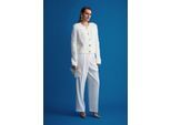 Hochtaillierte weite Crepe-Hose