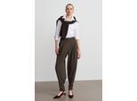 Damen Hohe Taille Weite Crepe-Hosen