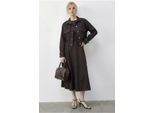Jeansjacke und weit geschnittene Hose Set