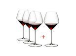 Rotweinglas "Pinot Noir / Nebbiolo Weingläser Veloce 763 ml 4er Set transparent", bunt (transparent), 4 tlg., Glas, RIEDEL THE WINE GLASS COMPANY, Trinkgefäße, Rotweinglas