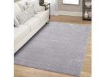 Teppich CARPET CITY "FLAIR177", grau, B:160cm H:11mm L:230cm, Obermaterial: 50% Polyester, 50% Polypropylen, Teppiche, Teppich, Kurzflor-Teppich, Skandi-Stil, Wohnzimmer