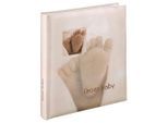HAMA Fotoalbum "Babyalbum "Baby Feel", 29x32 cm, 60 weiße Seiten, 2 seitiger Vorspann", beige, B:29cm H:3,5cm L:32cm, Fotoalben