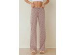 Brede Geklede Relaxed Broek