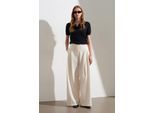 Vrouwen Hoge Taille Wijde Pijpen Crêpe Broek