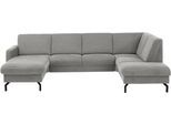 Wohnlandschaft DIE PLANBAR, asina grau, B:307cm H:88cm T:190cm, 94% Polyester, 6% Nylon, Sofas, Wohnlandschaft, Wahlweise mit Kopfstützen, Stauraum und motorischer Vorziehbank