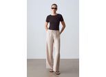 Brede Pantalons Met Elastische Touwsluiting Taille