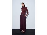 Hoge Taille Wijdere Broek in Crêpe