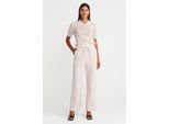 Hoge Taille Tencel Broek met Koord taille