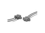 Houben Fassung G4 sw, L-Lg140 aus Kunststoff schwarz mit Kabel L140mm und Stecksockel G4 für Halogenlampen, 402227)