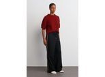 Gestreepte Wijde Pantalon van Crepe