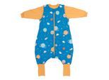 Babyschlafsack SCHLUMMERSACK "Schlafsack mit Füßen 2.5 Tog", Baby, Gr. L: 110cm, orange (space), Obermaterial: 100% Baumwolle CO., Schlafsäcke Babyschlafsack