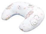 Stillkissen TUPTAM "Stillkissen Baby Stillkissen Klein mit Baumwoll-Bezug", Baby, blau (tiere auf wolken), Obermaterial: 100% Baumwolle CO., Funktionskissen Stillkissen