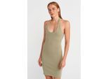 Geribbelde Bodycon Mini-jurk