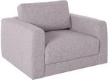 Sessel OTTO HOME "Hobro Loungesessel", grau (hellgrau), B:109cm H:60cm T:102cm, Luxus-Microfaser Lederoptik (100% Polyester);Struktur grob (100% Polyester);Samtoptik (100% Polyester), Sessel, Sessel, in 3 Bezugsqualitäten in vielen Farben