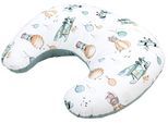 Stillkissen TUPTAM "Stillkissen Baby Stillkissen Klein mit Baumwoll-Bezug", Baby, grün (füchse im flugzeug, grün), Obermaterial: 100% Baumwolle CO., Funktionskissen Stillkissen