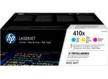 HP Tonerkartusche "HP original Toner 410 Größe A+X, Farben B/C/M/Y", bunt (cyan, magenta, gelb), Tonerpatronen, Tonerkartusche