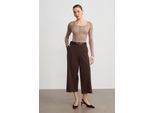 Hoog-Waisted Ceintuur Crepe Culottes