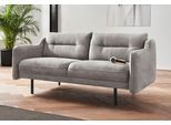 2-Sitzer OTTO HOME "Nordfyn", grau, B:169cm H:81cm T:92cm, Struktur weich (100% Polyester);Luxus-Microfaser Lederoptik (100% Polyester);100% NaturLEDER, Sofas, 2-Sitzer, edles Design in 3 Bezugsqualitäten