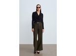 Belted Wijde Pijpen Broek