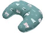 Stillkissen TUPTAM "Stillkissen Baby Stillkissen Klein mit Baumwoll-Bezug", Baby, grün (wald, fuchs, reh, igel, bärchen, grün, mint), Obermaterial: 100% Baumwolle CO., Funktionskissen Stillkissen