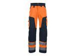 BLAKLÄDER Warnschutz-Bundhose, orange / marineblau, Konfektionsgröße DE: 24 (156618115389D96)
