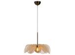 Markslöjd Pendelleuchte Styrka, Beige, Messing, rund,rund, 63x50x63 cm, ohne Chemie, Lampen & Leuchten, Innenbeleuchtung, Leuchten nach Räumen, Wohnzimmerlampen