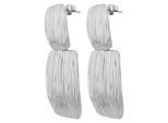Paar Ohrhänger ADELIA´S "Ohrringe – Ohrstecker aus Edelstahl", Damen, Gr. Damen, Edelstahl, silber, Ohrringe, Zum Verschenken – ideal zum Valentinstag