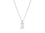 Kette mit Anhänger TOM TAILOR, silber (edelstahlfarben), Halsketten, Herren, Edelstahl, L: 55 B: 1,8mm, B:1,8mm