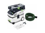 Festool CTLC MIDI I-Basic CLEANTEC Akku-Absaugmobil aus Kunststoff und Metall mit Filter, Saugschlauch und Bluetooth-Funktion für Staub der Staubklasse L, ohne Akku und Ladegerät - 577066)