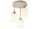 Novel Hängeleuchte, Weiß, Sand, Metall, Glas, Abstraktes,Abstraktes, 36 cm, RoHS, CE, Lampen & Leuchten, Innenbeleuchtung, Hängelampen, Pendelleuchten