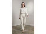High Waist Denim Rechte Pantalon met Zakken