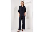 Gestructureerde Lange Mouwen Gebreide Blouse & Broek Gebreide Set