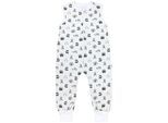 Babyschlafsack TUPTAM "Schlafsack mit Füßen Babyschlafsack mit Beinen Unwattiert" Gr. 104, orange (safari tierköpfe zebra löwe giraffe), Schlafsäcke, Baby, L: 110cm, Obermaterial: 100% Baumwolle CO., L:110cm