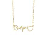 Kette ohne Anhänger ADELIA´S "Halskette – Herz aus Edelstahl 43+5", gold, Halsketten, Damen, 48cm, Edelstahl, Ideal zum Verschenken – schlicht und stilvoll