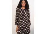 Texturierte Langarm-Tunika und weite Hose Set
