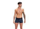 Speedo Heren Valmilton Golvend patroon slanke zwembroek (ZWART/BLAUW)