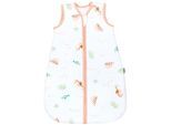 Babyschlafsack TUPTAM "Kugelschlafsack Baby Ganzjahres Schlafsack Ärmellos Wattiert" Gr. 104, blau (tiere im meer), Schlafsäcke, Baby, L: 110cm, Obermaterial: 100% Baumwolle CO., L:110cm