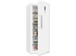 EXQUISIT Gefrierschrank "GS380-NF-H-050E inoxlook", Energieeffizienz: E (A-G), silber (weiß), B:71cm H:185,5cm T:71cm, Gefrierschränke, 380 L Gefrierschrank: No-Frost, 4-Sterne & flexibel mit LED-Licht