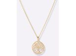 Kettenanhänger LADY, gelb (gelbgold 375), Schmuckanhänger, Damen, Gelbgold 375, Kettenanhänger