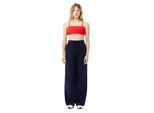 Lacoste Dames/Dames Oversized Broek Met Wijde Pijpen (Marineblauw)