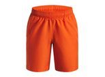 Under Armour Technische geweven korte broek met logo voor jongens (Oranje)