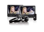 Lenco MES-415 Tragbares 9" DVD Player Set mit 2 festen Autohalterungen und 2 Kopfhörern
