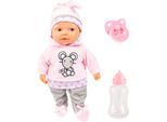 Babypuppe BAYER "Lisa Magic Eyes, 38 cm", rosa, Puppen, Baby, Babypuppe