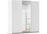Kleiderschrank OTTO HOME "Mehrzweckschrank Aktenschrank Möbel Mietswohnung Schlafzimmer AVOLA", weiß (alpinweiß, leisten weiß), B:203cm H:229cm T:62cm, Holzwerkstoff, Schränke, Kleiderschrank, mit eleganten Zierleisten in Chrom, Schwarz oder Weiß MADE IN GERMANY