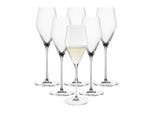 Champagnerglas SPIEGELAU "Champagnergläser Definition 250 ml 6er Set transparent", bunt (transparent), Glas, Trinkgefäße, Champagnerglas