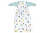 Babyschlafsack SCHLUMMERSACK "Schlafsack ohne Füßen 1.0 Tog", Baby, Gr. L: 130cm, grün (fantasia), Obermaterial: 100% Baumwolle CO., Schlafsäcke Babyschlafsack
