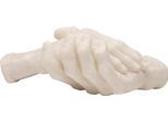 Dekoobjekt KARE DESIGN "Shake Hands 25cm", weiß, B:25cm H:9cm T:13cm, Polyresin, Dekofiguren, Dekoobjekt, verschiedene Farben