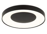 GLOBO LIGHTING Deckenleuchte "JOLLIANA", schwarz (weiß matt), 1, Ø 49,2cm H: 7,7cm, 1 Stk., Leuchten, LED Deckenleuchte für Wohn- & Schlafzimmer RGB, Deckenleuchte