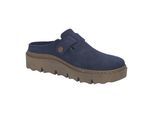 Hausschuh JOSEF SEIBEL "Carmaux 05, ocean", Damen, Gr. 39, blau (ocean), Obermaterial: 100% Rindsleder Leather cow., Schuhe Hausschuh